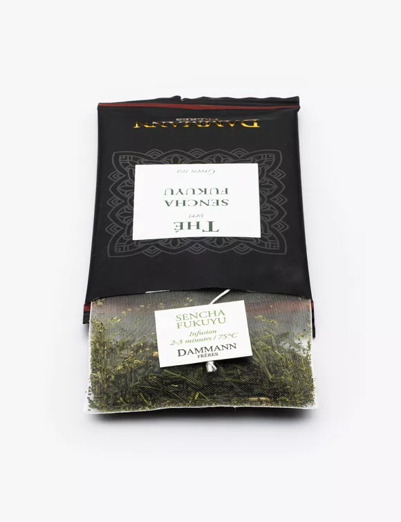 THÉ VERT - SENCHA FUKUYU, 24 SACHETS CRISTAL® ENVELOPPÉS