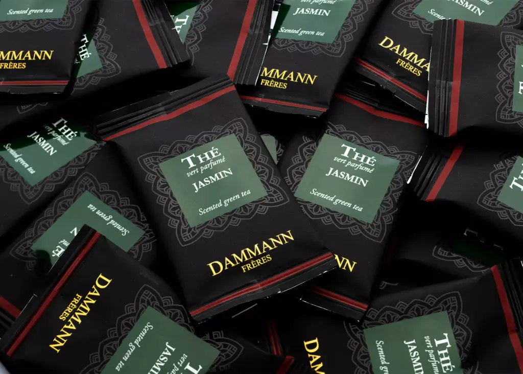 THÉ VERT JASMIN, 24 SACHETS CRISTAL® ENVELOPPÉS
