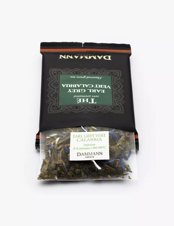 EARL GREY VERT CALABRIA, 24 SACHETS CRISTAL® ENVELOPPÉS