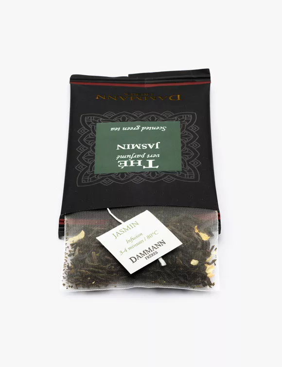 THÉ VERT JASMIN, 24 SACHETS CRISTAL® ENVELOPPÉS
