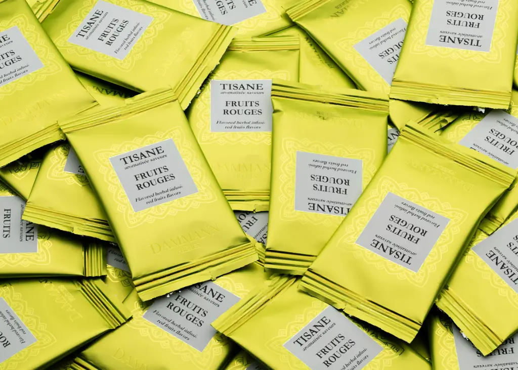 TISANE FRUITS ROUGES, 24 SACHETS CRISTAL® ENVELOPPÉS