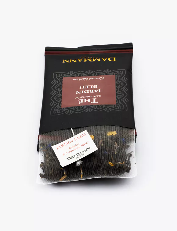 THÉ NOIR JARDIN BLEU, 24 SACHETS CRISTAL® ENVELOPPÉS