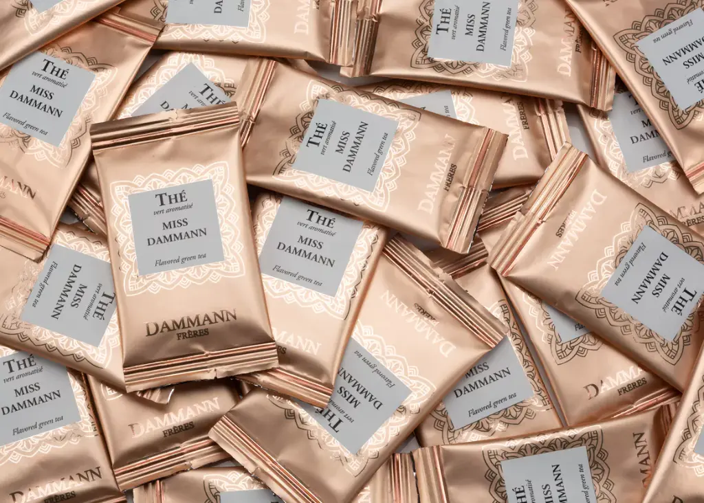 THÉ VERT MISS DAMMANN, 24 SACHETS CRISTAL® ENVELOPPÉS