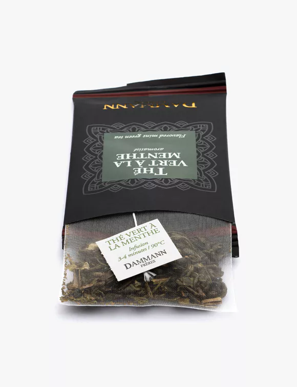 THÉ VERT À LA MENTHE AROMATISÉ - 24 SACHETS CRISTAL® ENVELOPPÉS