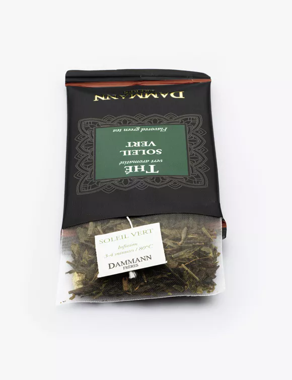 THÉ VERT - MÉLANGE SOLEIL VERT, 24 SACHETS CRISTAL® ENVELOPPÉS