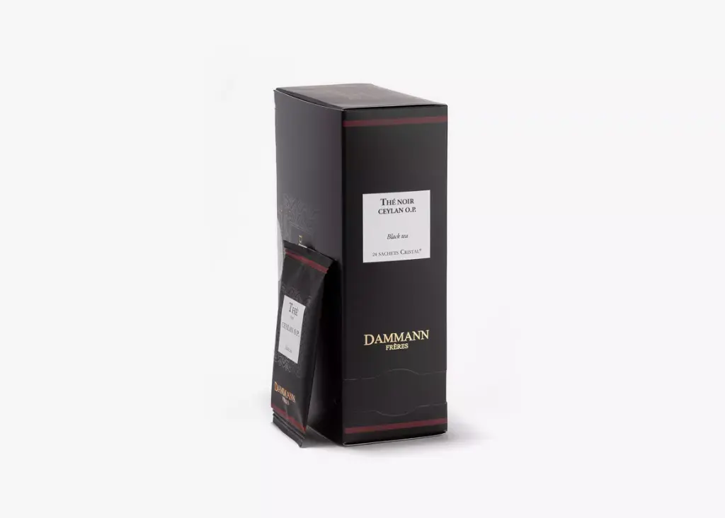 THÉ NOIR CEYLAN O.P., 24 SACHETS CRISTAL® ENVELOPPÉS